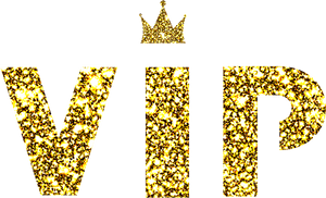 Black Gold Cool Vip Crown Font Design - Black & Gold Vip, HD Png Download PNG with transparent background