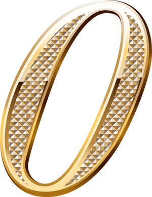 Golden Wedding Ring Clipart PNG Image