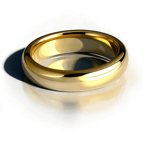 Golden Wedding Ring PNG 4 PNG