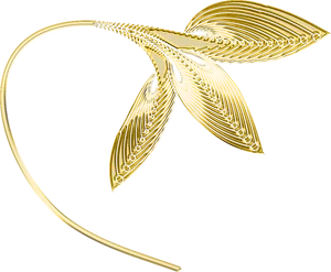 Golden Wheat Elegant Design PNG Image