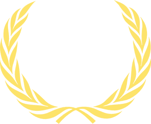 Golden Wheat Laurel Wreath PNG with transparent background