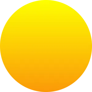 Golden Yellow Circle Graphic PNG Image