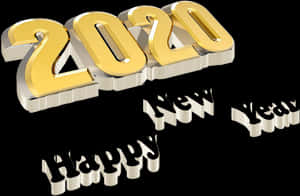 Happy New Year Png Image 2020 Png Free Download - Calligraphy, Transparent Png PNG image with transparent background