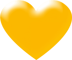 3d Yellow Heart Png Transparent Background Image Download - Yellow Heart No Background, Png Download PNG image with transparent background
