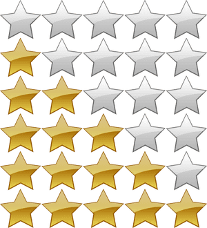 5 Star Rating Icon - Rating Star Icon Png, Transparent Png PNG