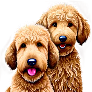 Goldendoodle Family Png Jrd45 PNG Image