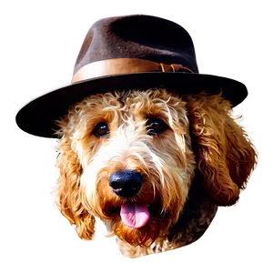 Goldendoodle In Autumn Png Sah PNG Image