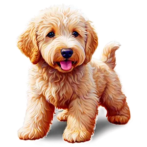 Goldendoodle Under Sun Png 3 PNG Image