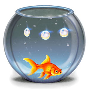 Goldfish in Fishbowl PNG 39 PNG