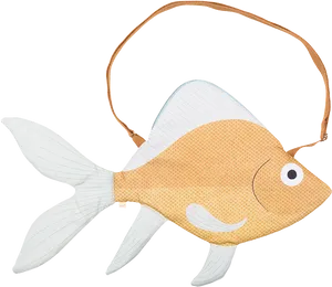 Goldfish Shaped Handbag Illustration PNG Image