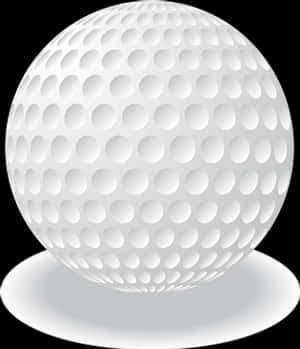 Golf Ball Vector Illustration PNG image with transparent background