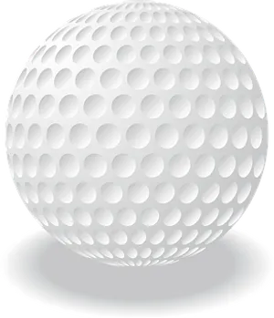 Golf Ball Vector Illustration PNG Image