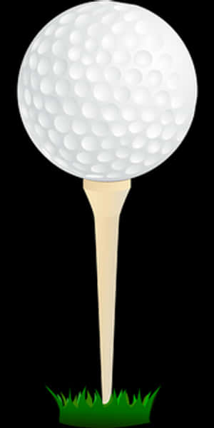 Golf Ballon Tee PNG with transparent background