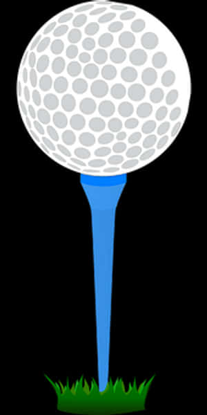 Golf Ballon Tee Vector PNG with transparent background