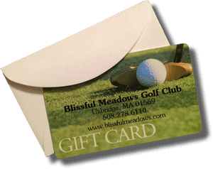 Golf Club Gift Card PNG image with transparent background