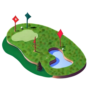 Golf Course Layout Png Hod PNG Image