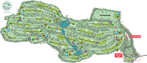 Golf Course Layout Thailand PNG image with transparent background