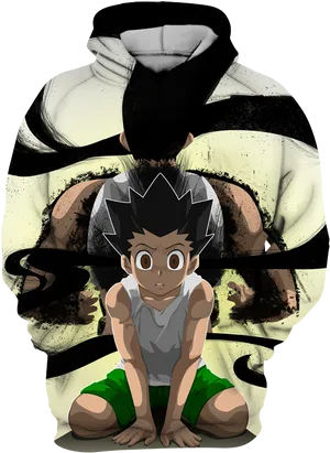 Gon Freecss Shadowed Figure PNG Image