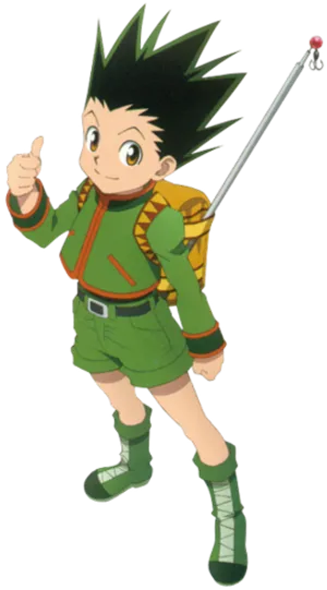 Gon Freecss Thumbs Up PNG Image