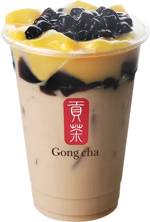 Gong Cha Bubble Teawith Toppings.jpg PNG Image