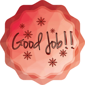 Good Job Appreciation Graphic PNG image with transparent background