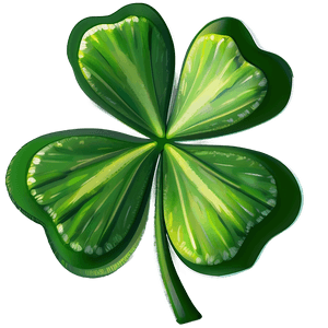 Good Luck Four Leaf Clover PNG 06202024 PNG image with transparent background
