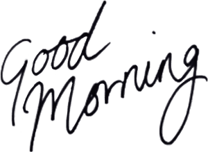 #goodmorning #text #scritta @roxxoblog - Good Morning New Hand Writing, HD Png Download PNG image with transparent background