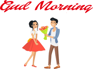 Gud Morning Png Clipart - Happy Valentine's Day Couple, Transparent Png PNG image with transparent background
