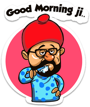 Good Morning Clipart Hike - Good Morning Cartoon Stickers, HD Png Download PNG image with transparent background