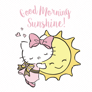 Good Morning Cute Clipart Abeoncliparts Cliparts Vectors - Hello Kitty Good Day, HD Png Download PNG image with transparent background
