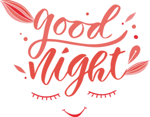 Text Good Night Png, Transparent Png PNG image with transparent background
