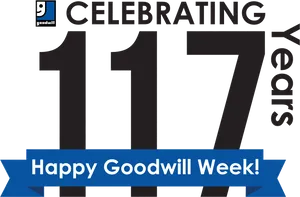 Goodwill Celebrating117 Years PNG Image