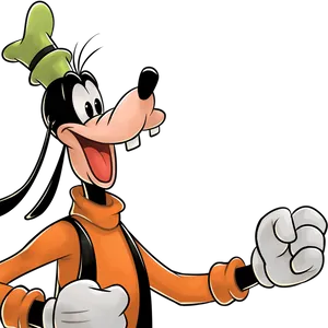 Goofy Character Portrait PNG Image