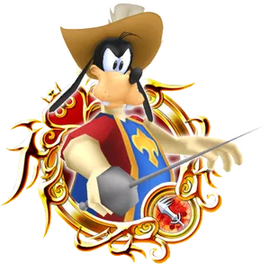 Goofy Musketeer Character Art PNG Image