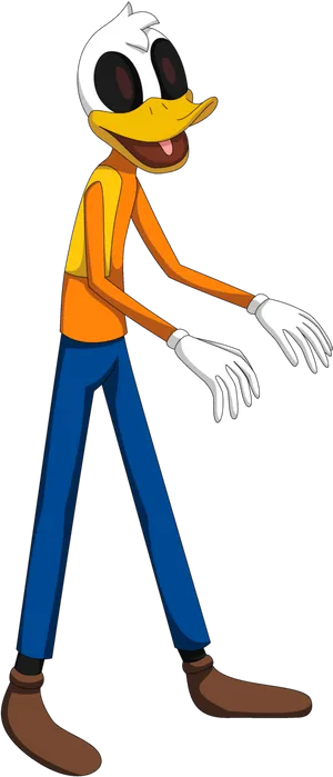 Goofy Standing Side Pose PNG Image