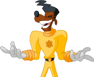 Goofyin Orange Turtleneck PNG Image