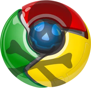 Google Chrome Logo With Pokemon Ball Cap PNG Image