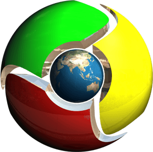 Google Chrome Logowith Earth PNG image with transparent background