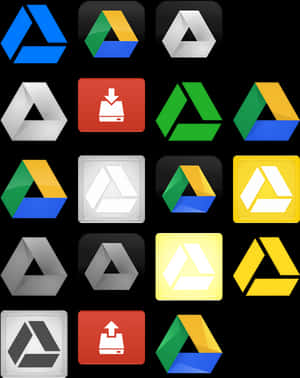 Google Drive Icon Evolution PNG image with transparent background