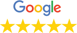 Google Five Star Rating PNG Image