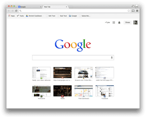 Chromium Blog Post - Chrome Search Bar New Tab, HD Png Download PNG