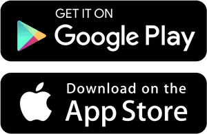 Google Playand App Store Badges PNG image with transparent background