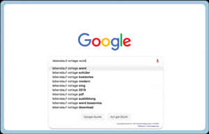 Google Search Autocomplete Suggestions PNG image with transparent background