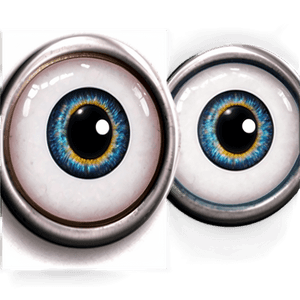 Googly Eyes on White PNG 05242024 PNG