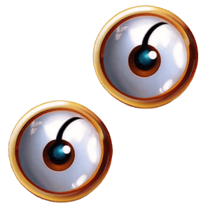 Googly Eyes on White PNG wpk PNG
