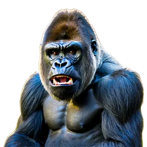 Gorilla Anger Pose Png 66 PNG Image