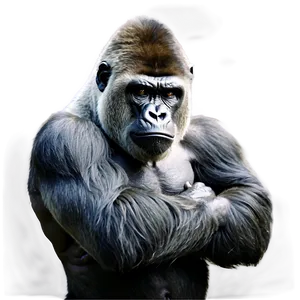 Gorilla Anger Pose Png Vid53 PNG Image