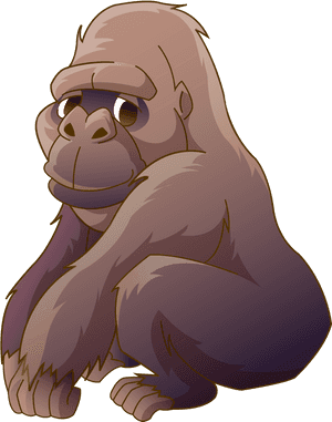 Gorilla Clipart Vertebrate Animal - Cross River Gorilla Clipart, HD Png Download PNG image with transparent background