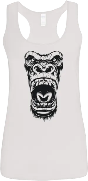 Gorilla Graphic Tank Top PNG Image