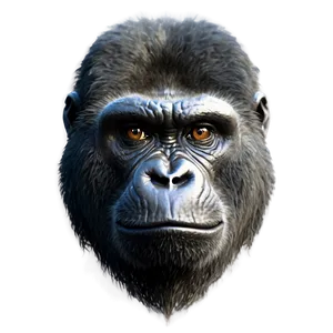 Gorilla With Angry Eyes Png Opv43 PNG Image